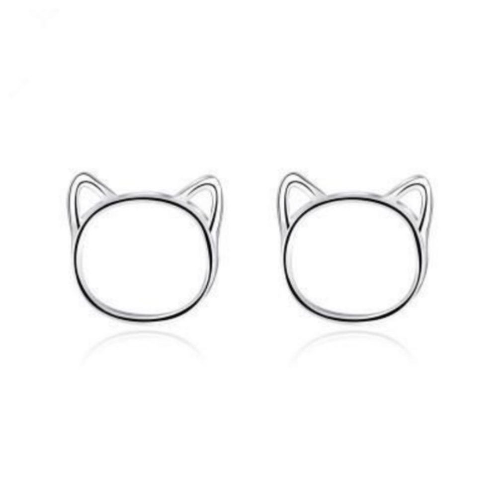 NEW Meow Meow Cat Necklace NWT NEW Silver Tone - Picture 2 of 12